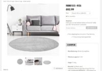 NOWOCZESNY JEDNOBARWNY GŁADKI OKRĄGŁY dywanik podłogowy dziecięcy szary srebrny CARPET CITY MODA SOFT 120x120 cm - obrazek 8