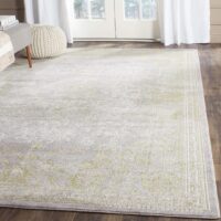 ELEGANCKI ORIENTALNY ANTYCZNY DYWAN DO BIURA SALONU szary zielony oliwkowy SAFAVIEH PASSION 160x230 cm - obrazek 2