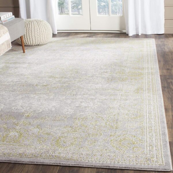 ELEGANCKI ORIENTALNY ANTYCZNY DYWAN DO BIURA SALONU szary zielony oliwkowy SAFAVIEH PASSION 160x230 cm - obrazek 2