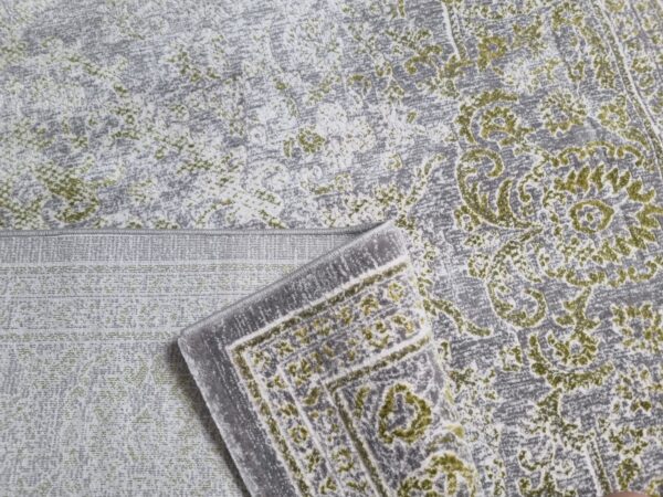 ELEGANCKI ORIENTALNY ANTYCZNY DYWAN DO BIURA SALONU szary zielony oliwkowy SAFAVIEH PASSION 160x230 cm - obrazek 10