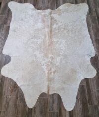 LUKSUSOWY NATURALNY DYWAN ZE SKÓRY BYDLĘCEJ DO SALONU SYPIALNI kremowy beżowy biszkoptowy LUXOR LIVING RINDERFELL 200x200 cm - obrazek 11