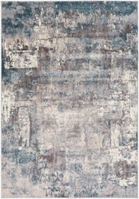 NOWOCZESNY ABSTRAKCYJNY DYWAN do salonu biura niebieski szary taupe SURYA ANKARA MIAMI 200x280 cm - obrazek 4