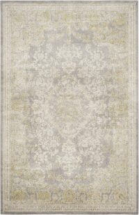 ELEGANCKI ORIENTALNY ANTYCZNY DYWAN DO BIURA SALONU szary zielony oliwkowy SAFAVIEH PASSION 160x230 cm - obrazek 4