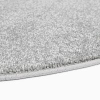 NOWOCZESNY JEDNOBARWNY GŁADKI OKRĄGŁY dywanik podłogowy dziecięcy szary srebrny CARPET CITY MODA SOFT 120x120 cm - obrazek 4