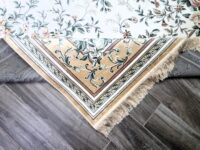 KLASYCZNY PRIENTALNY PERSKI DYWAN Z FRĘDZLAMI do biura salonu NOURISTAN ANTIK FLOWERS kremowy złoty 160x230 cm - obrazek 10