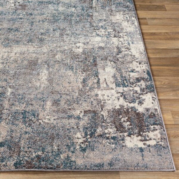 NOWOCZESNY ABSTRAKCYJNY DYWAN do salonu biura niebieski szary taupe SURYA ANKARA MIAMI 200x280 cm - obrazek 7