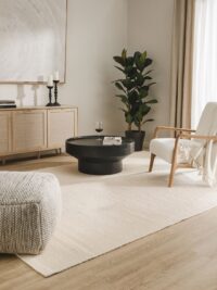 KWADRATOWY PLECIONY NATURALNY DYWAN WEŁNIANY kremowy BENUTA PURE ROCCO WHITE 200x200 cm - obrazek 8