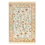 KLASYCZNY PRIENTALNY PERSKI DYWAN Z FRĘDZLAMI do biura salonu NOURISTAN ANTIK FLOWERS kremowy złoty 160x230 cm