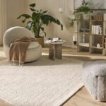 KWADRATOWY PLECIONY NATURALNY DYWAN WEŁNIANY kremowy BENUTA PURE ROCCO WHITE 200x200 cm