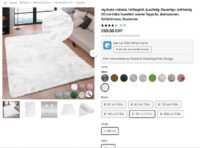 PUSZYSTY MIĘKKI DYWAN FLOKATI Z DŁUGIM WŁOSIEM shaggy biały HOME AFFAIRE VALERIA WHITE 150x240 cm - obrazek 13