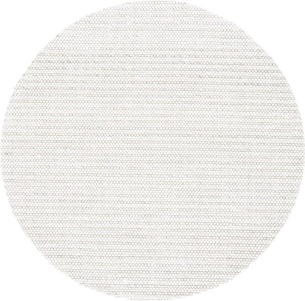 NOWOCZESNY NATURALNY OKRĄGŁY DYWAN WEŁNIANY do salonu sypialni przedpokoju biura jasny brąz kość słoniowa SAFAVIEH MARBELLA 122x122 cm - obrazek 2