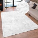 PUSZYSTY MIĘKKI DYWAN FLOKATI Z DŁUGIM WŁOSIEM shaggy biały HOME AFFAIRE VALERIA WHITE 150x240 cm