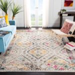 ORIENTALNY PERSKI DYWAN W POSTARZANYM STYLU VINTAGE do salonu biura szary kolorowy SAFAVIEH MADISON 160x230 cm